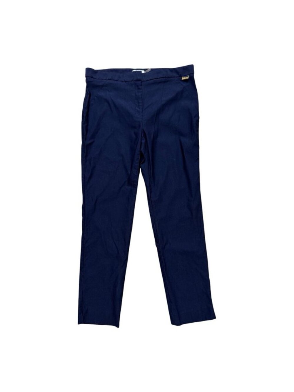 Calvin Klein Slim Ankle Pants Womens Size 14 Navy Blue Stretch Career Office